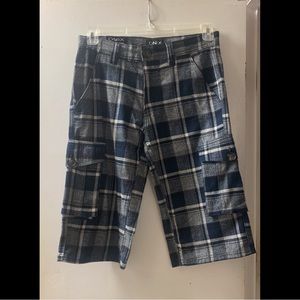 🌟 Onix Plaid Bermuda Cargo Shorts